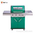 Grill a gas multi bruciatore da cucina esterna